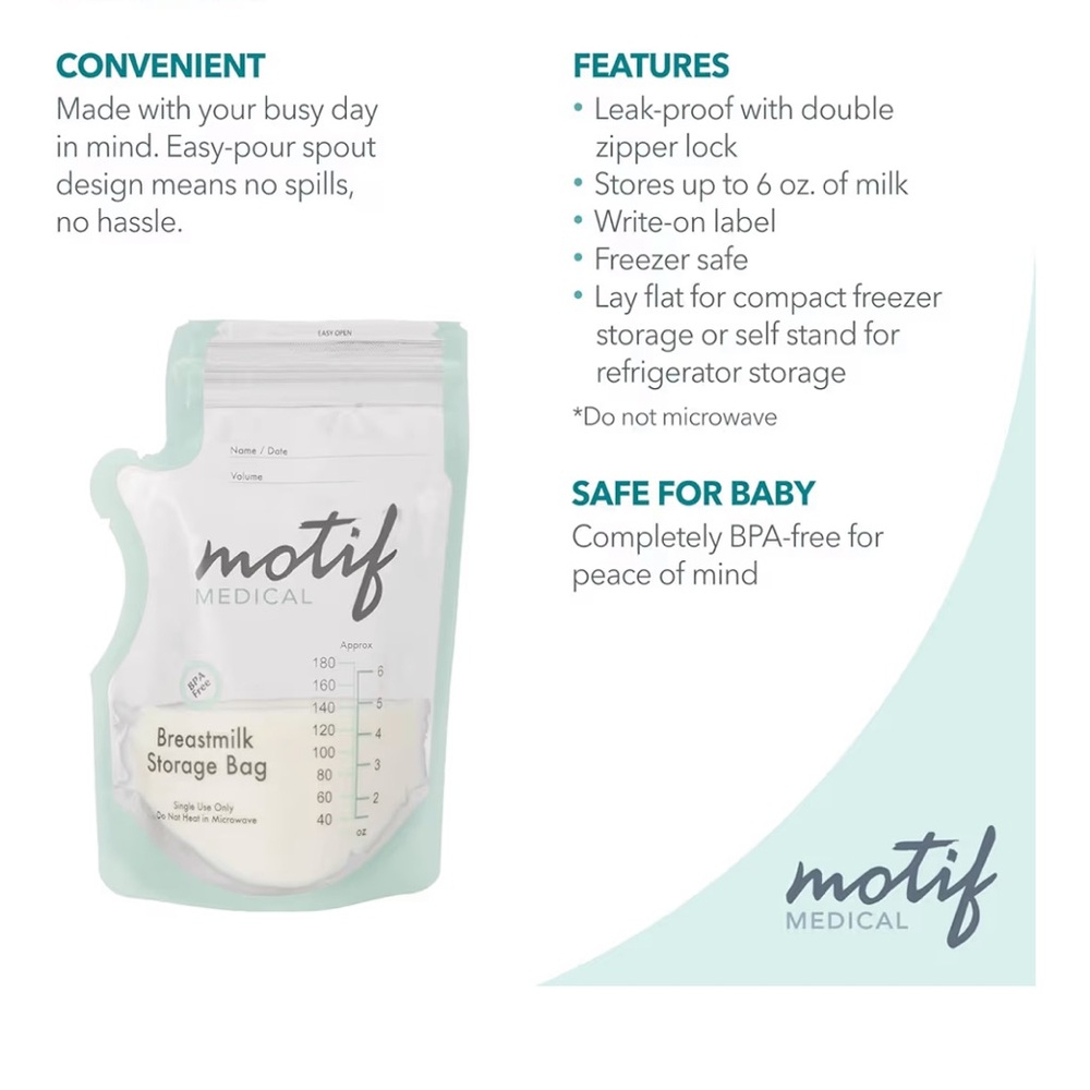 NWT 🍼400 Motif Breastmilk Storage Bags - Picture 7 of 7